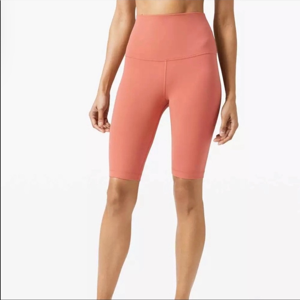 LULULEMON RUSTIC CORAL SUPER HIGH RISE ALIGN 10”